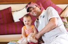 Double Duty - Bob Bryan on Tour with Baby in Tow