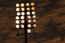 Tennis at Night Under Lights 