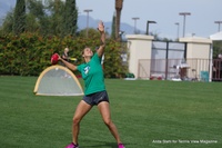 On The Practice Courts at Indian Wells