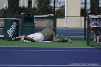 On The Practice Courts at Indian Wells