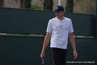 On The Practice Courts at Indian Wells