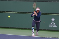 On The Practice Courts at Indian Wells