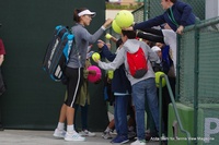 On The Practice Courts at Indian Wells