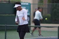 On The Practice Courts at Indian Wells