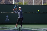 On The Practice Courts at Indian Wells