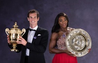 Serena Williams and Andy Murray