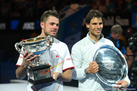 Stanislas Wawrinka and Rafael Nadal Australian Open 2014