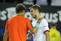 Rafael Nadal and Stanislas Wawrinka Australian Open 2014