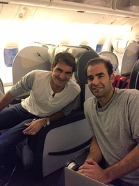 Federer & Sampras Land in India