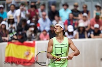 Rafael Nadal On Practice Court