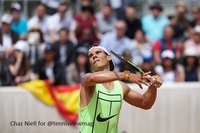 Rafael Nadal On Practice Court