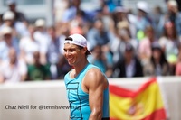 Rafael Nadal On Practice Court
