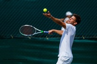 Wimbledon Practice: Roger Federer and Dominic Thiem