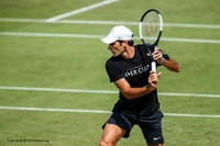 Wimbledon Practice: Roger Federer and Dominic Thiem
