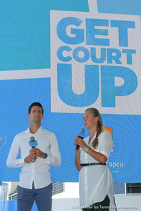 Novak Djokovic and Victoria Azarenka Australian Open 2014 Draw Ceremony