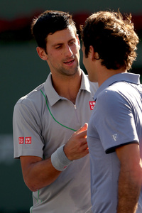 Novak Djokovic and Roger Federer