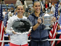 US Open Champ Flavia Pennetta and Roberta Vinci
