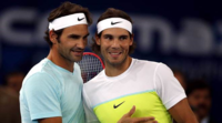 Roger Federer and Rafael Nadal in IPTL 