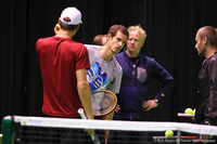 Andy Murray and Tomas Berdych Rotterdam 2014