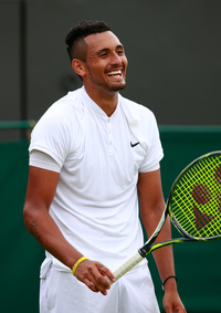 Nick Kyrgios Advances at Wimbledon