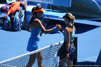 Ana Ivanovic and Eugenie Bouchard Australian Open 2014