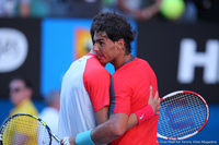 Rafael Nadal and Grigor Dimitrov Australian Open 2014