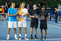 Robert Lindstedt, Lukasz Kubot, Eric Butorac, Raven Klaasen Australian Open 2014