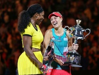 Angelique Kerber and Serena Williams