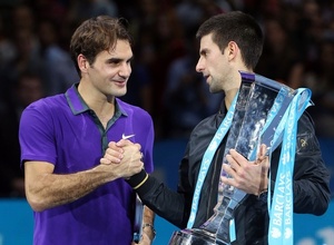 Novak Djokovic and Roger Federer