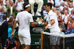 Novak Djokovic and Roger Federer