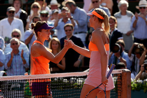 Maria Sharapova and Simona Halep